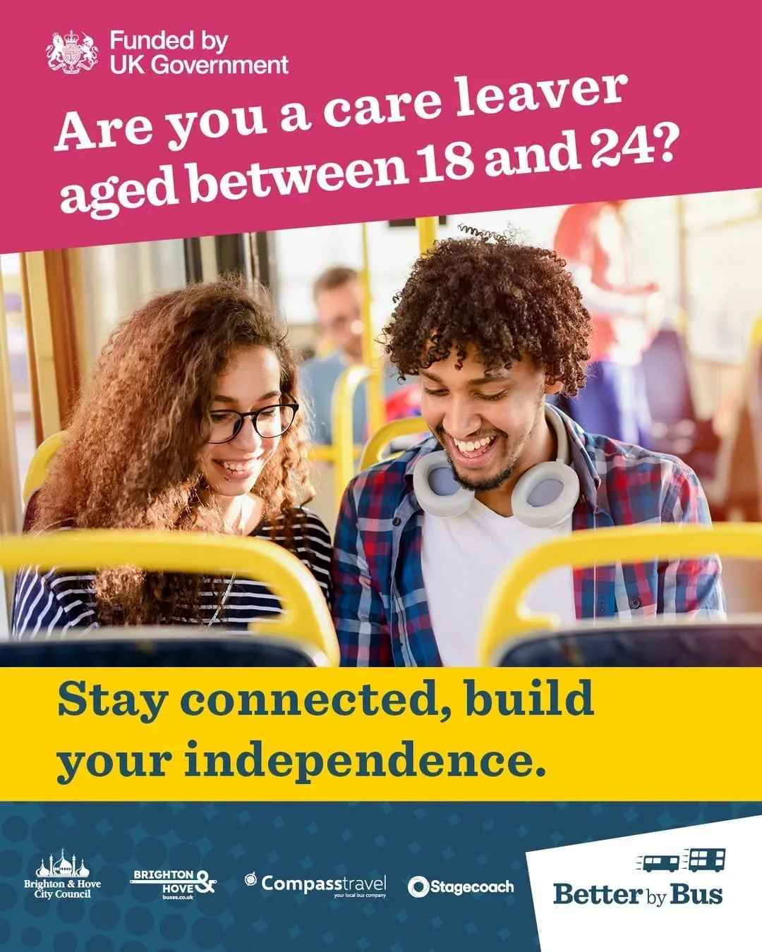 Free Bus Travel for Brighton and Hove Care Leavers From September