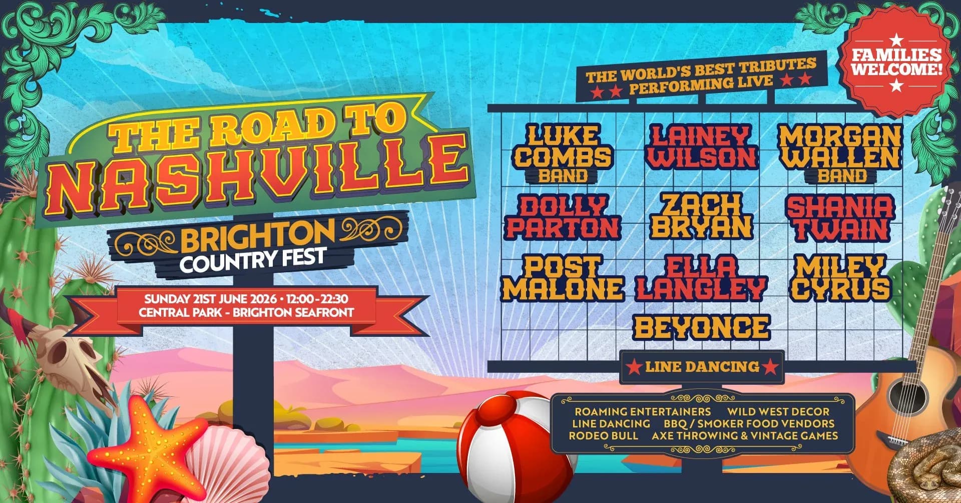The Road to Nashville Brings Live Country Music to Brighton Seafront This June