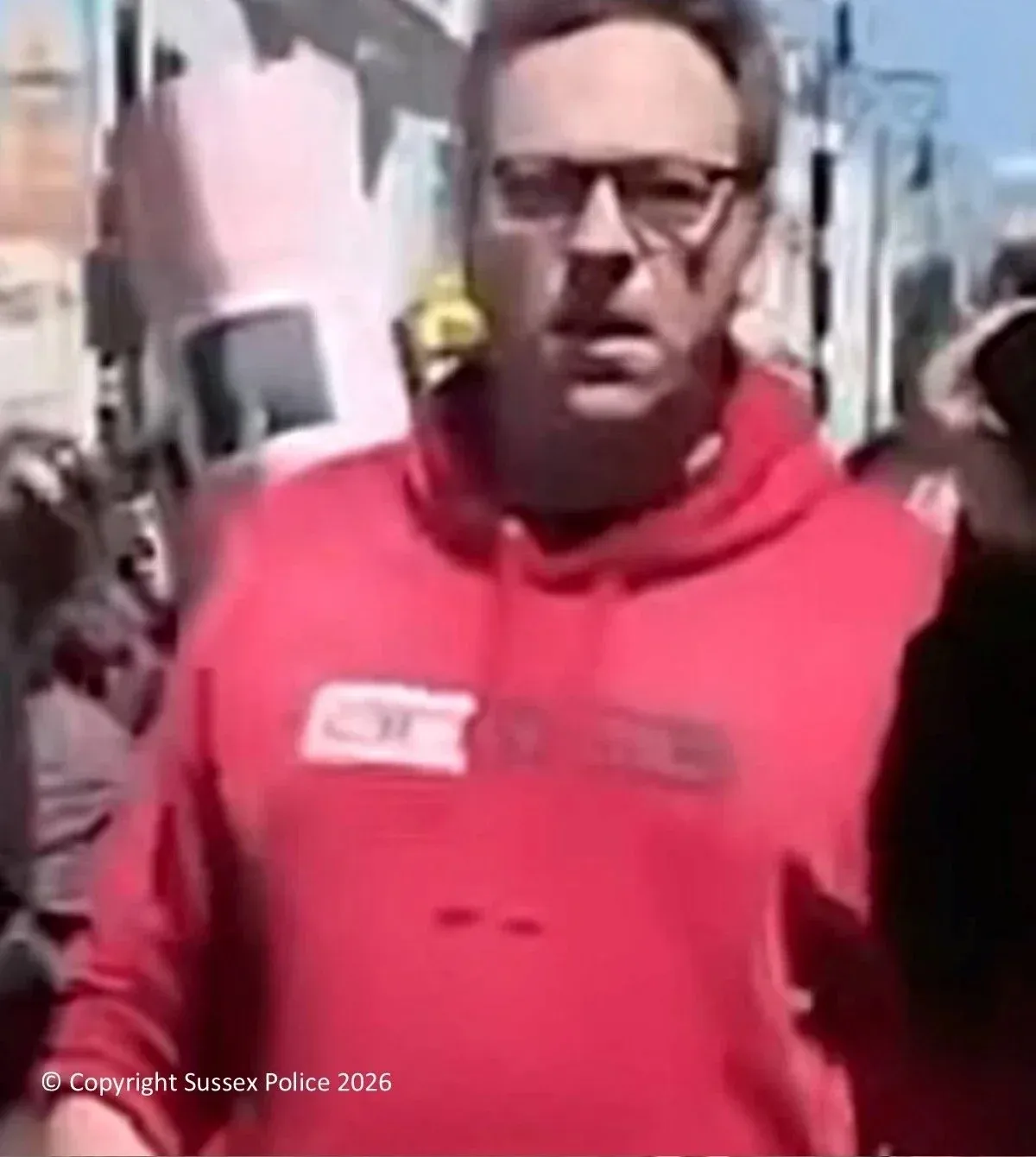 Man sought after assault at a Brighton protest