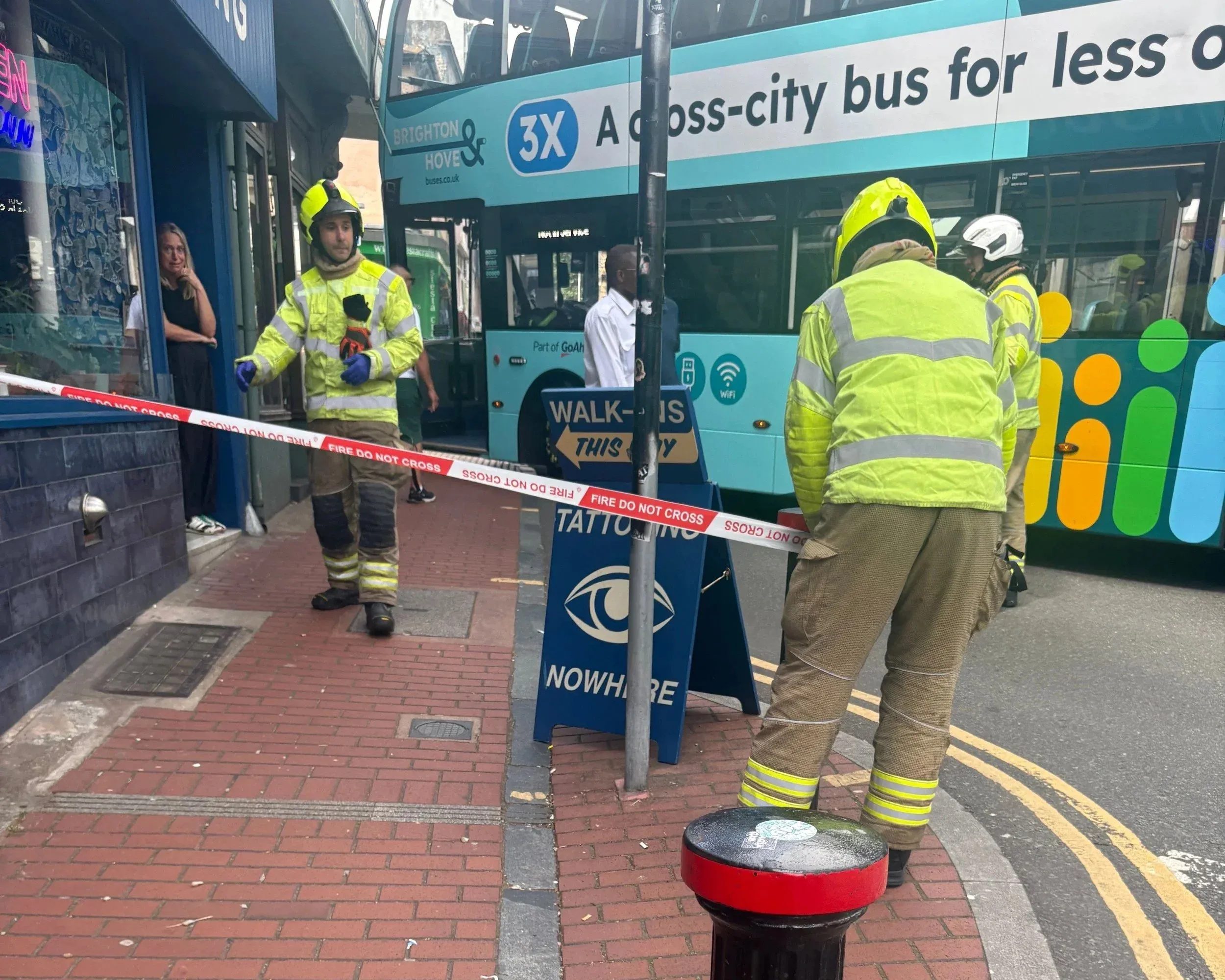 Bus crashes into Trafalgar Street shop in Brighton