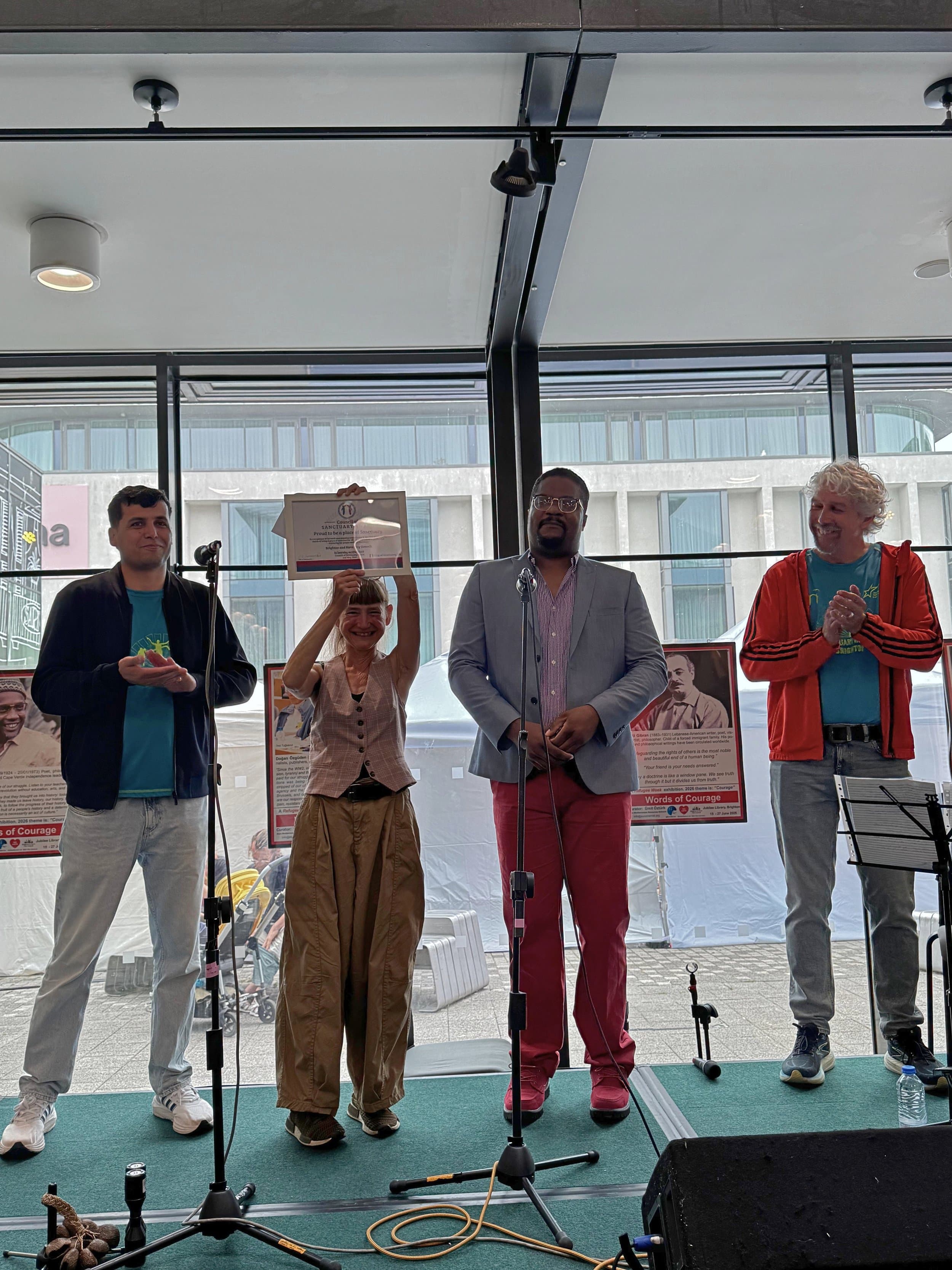 Brighton and Hove awarded Council of Sanctuary status at Jubilee Library ceremony