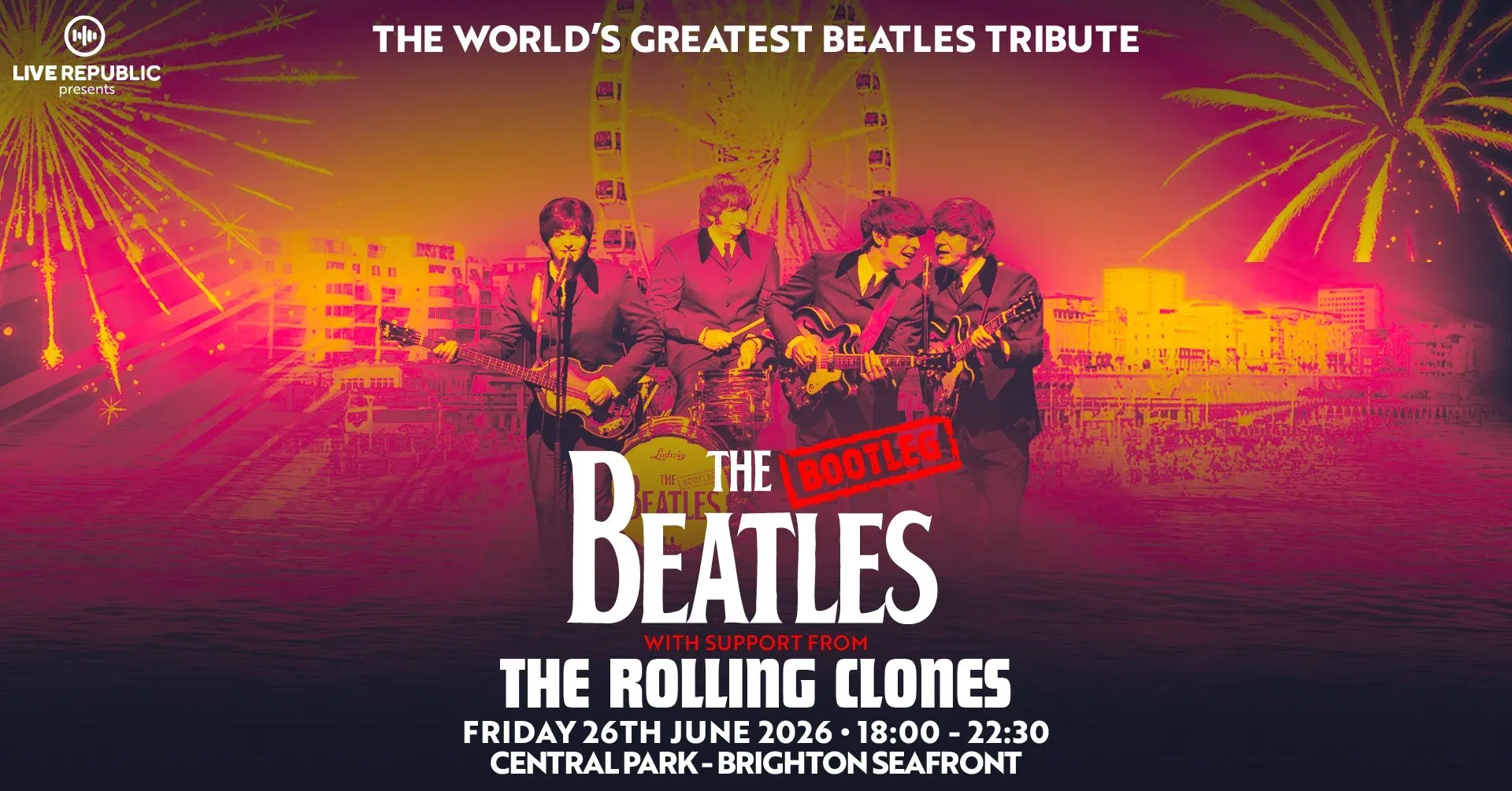 Bootleg Beatles Bring the Fab Four to Brighton Seafront This June