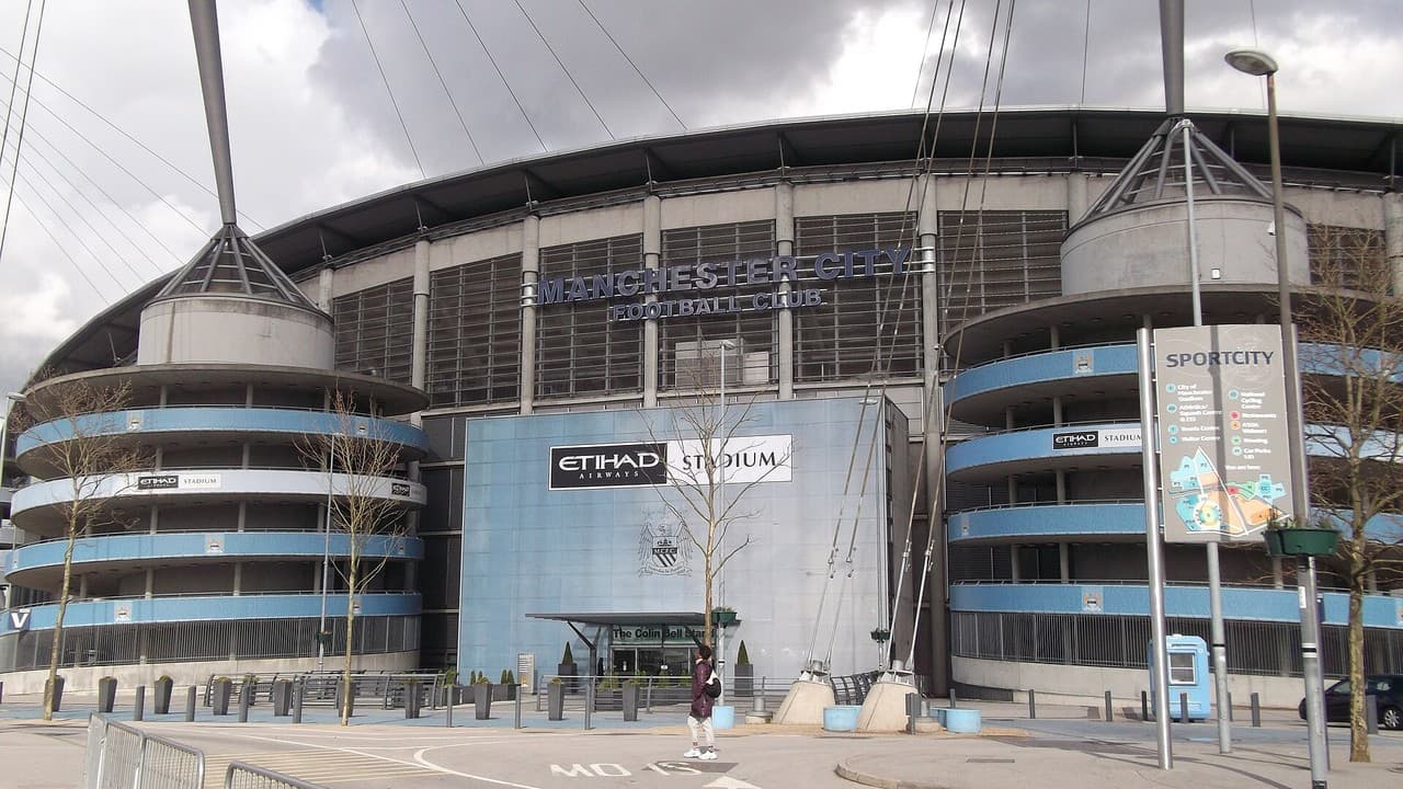The Etihad Stadium in Manchester, where Manchester City beat Albion on penalties in the Carabao Cup