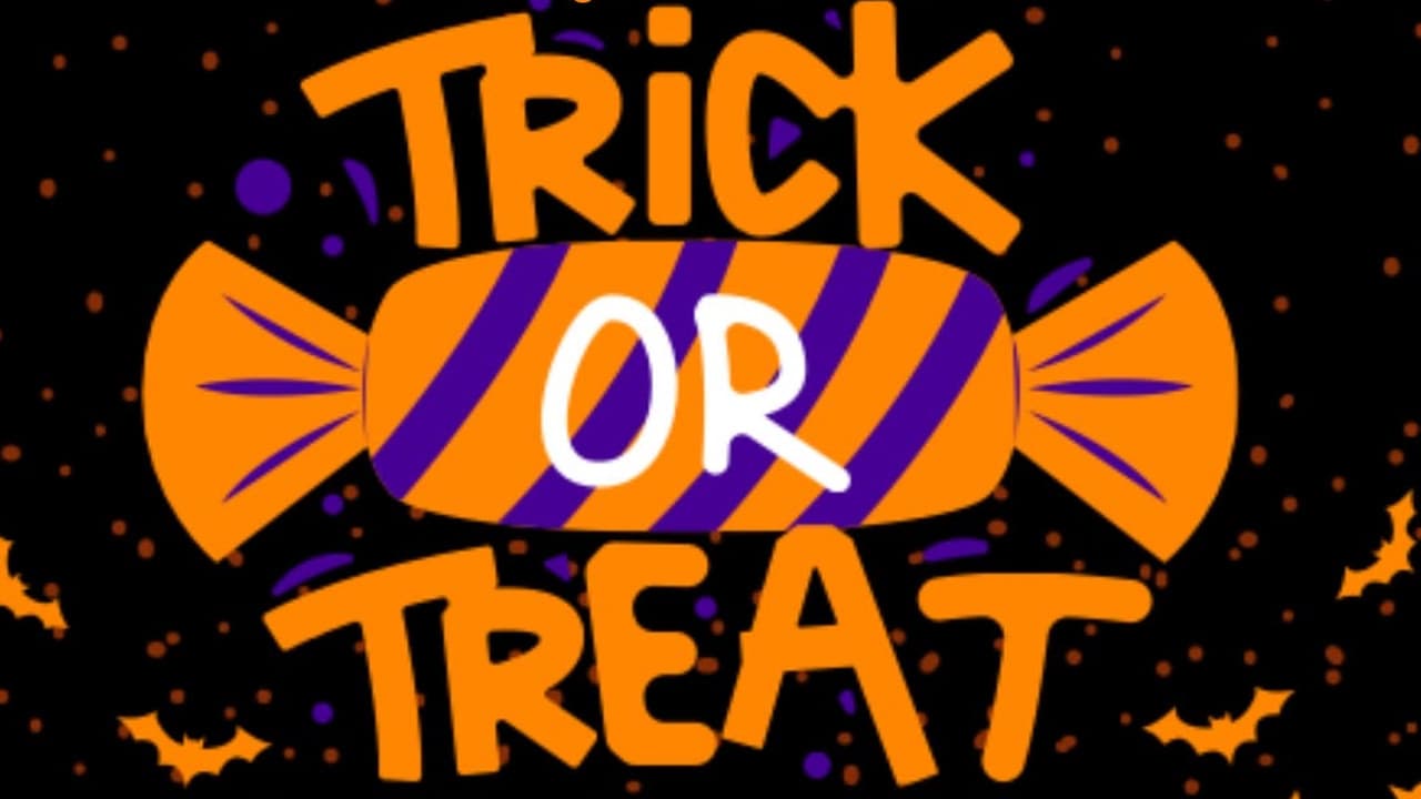 Trick or treat artwork from the Seven Dials Halloween trail flyer